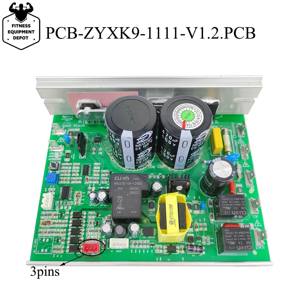 220V PCB-ZYXK9-1111-V1.2.PCB Treadmill Motor Controller for SHUA Treadmill Circuit Board ZYXK9 Power Supply Unit Mainboard