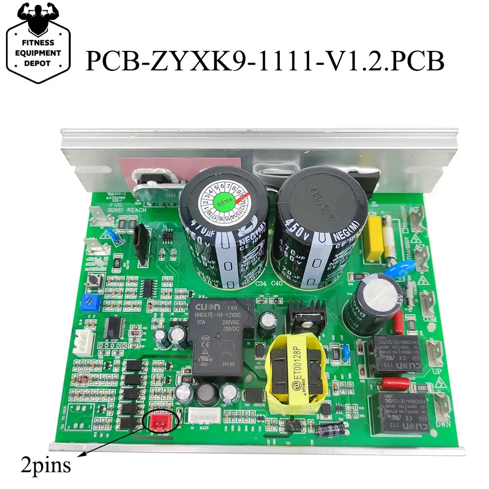220V PCB-ZYXK9-1111-V1.2.PCB Treadmill Motor Controller for SHUA Treadmill Circuit Board ZYXK9 Power Supply Unit Mainboard