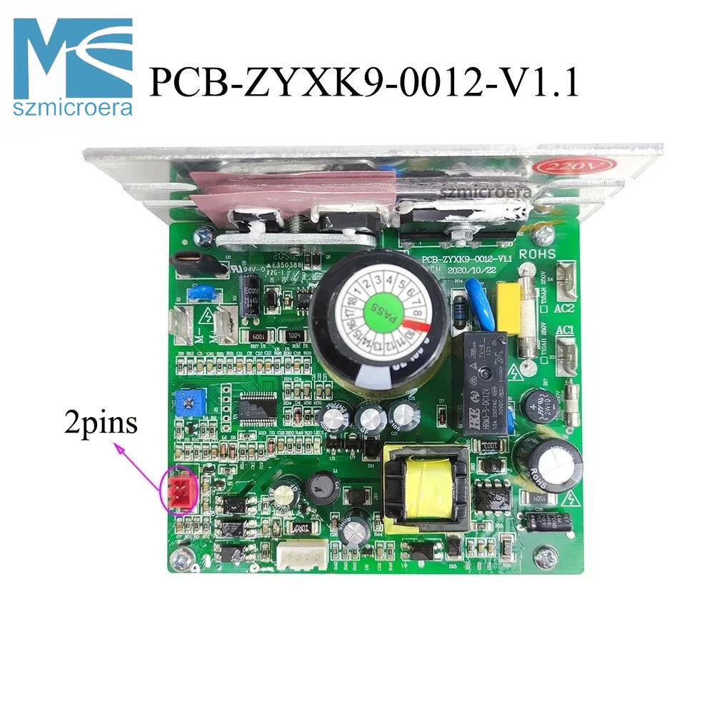 220V Treadmill Motor Controller ZYXK9 PCB-ZYXK9-0012-V1.1 Treadmill Circuit Board Power Supply Board Mainboard