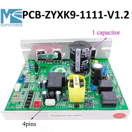 220V Treadmill Motor Controller ZYXK9 PCB-ZYXK9-1111-V1.2.PCB for SHUA Treadmill Circuit Board Power Supply Board Mainboard