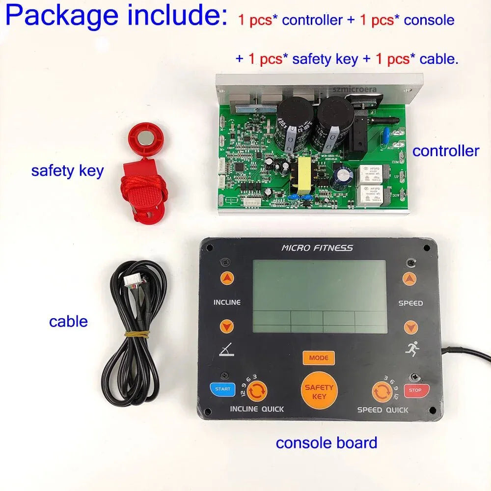 General USE Universal Treadmill Motor Control Board Controller For 1HP-4.0HP DC Motor With Console Display Tilt