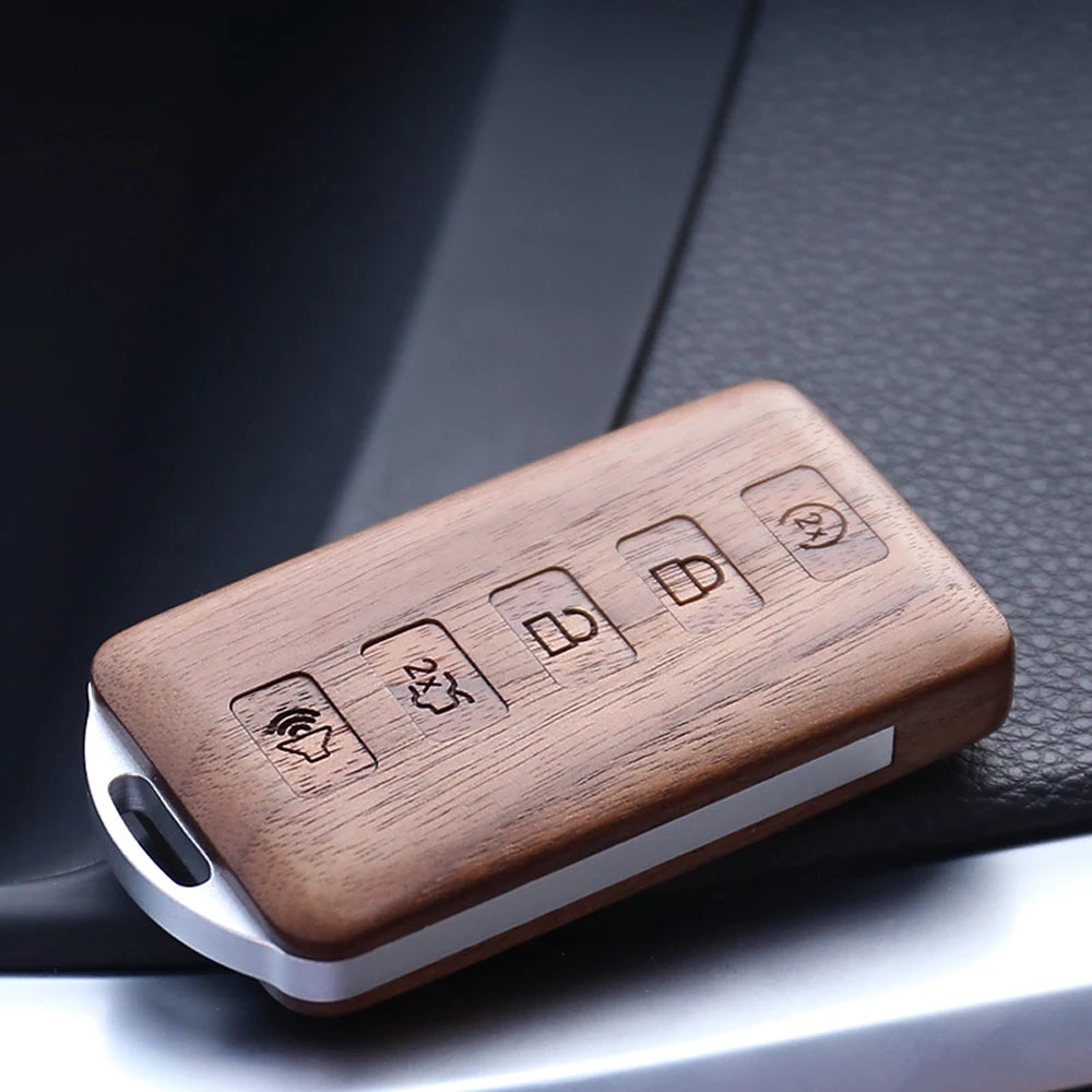 Keyless Entry Remote Control Refit Rosewood Car Key Fob Shell Replacement for Ford Flex Edge Taurus Fusion