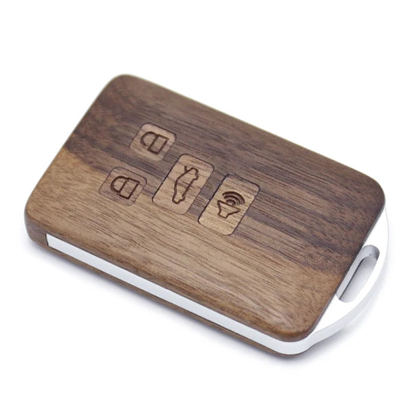 Remote Control Rosewood case Car Key Fob Shell Replacement for Cadillac STS CTS DTS (Circuit Board & Battery Excluded)