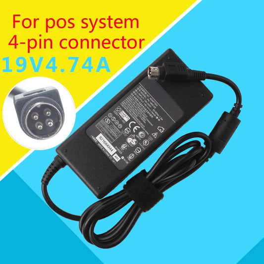 AC adpater for ACBEL AD7043 POS system 19V4.74A 4pins power supply replacement original quality.
