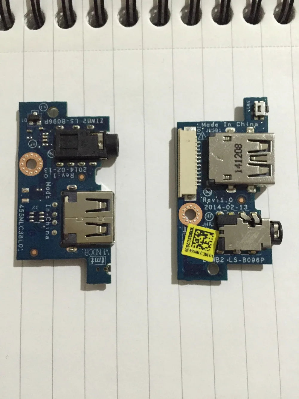 for Lenovo B40 B50-30 B50-45 B50-70 USB USB board audio sound card board ls-b096p