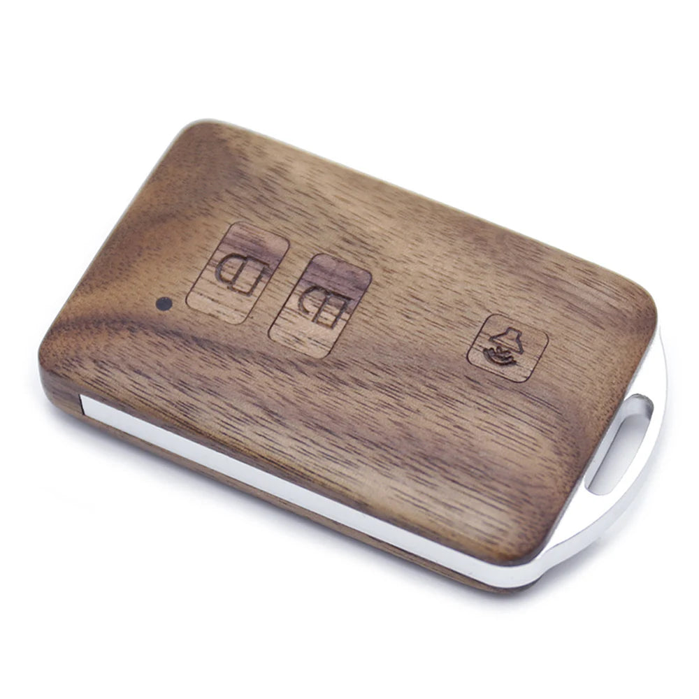 Remote Control Refit Rosewood Car Key Fob Shell Replacement for Toyota Prodo 4Runner Land Cruiser Prius Venza case only