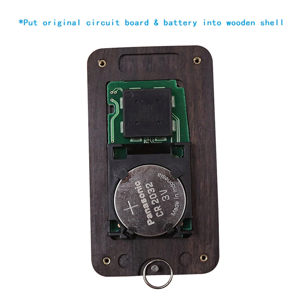Remote Control Refit Rosewood Car Key Fob Shell Replacement for Lexus ES GS IS LX NX RC (Circuit Board & Battery Excluded)