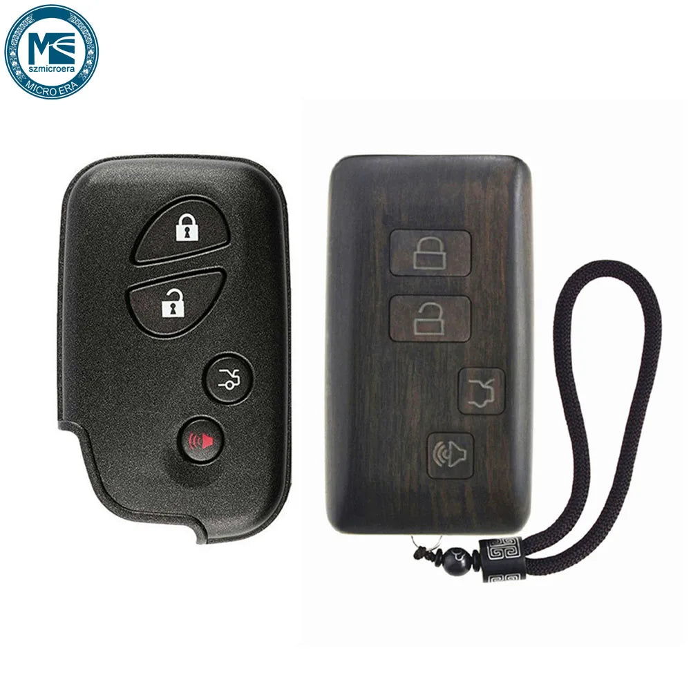 Remote Control Refit Rosewood Car Key Fob Shell Replacement for Lexus ES GS IS LS (Circuit Board & Battery Excluded)