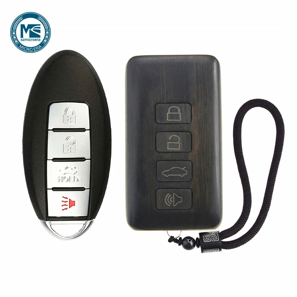Remote Control Refit Rosewood Car Key Fob Shell Replacement for Nissan & Infiniti ( W/O battery and circuit board)