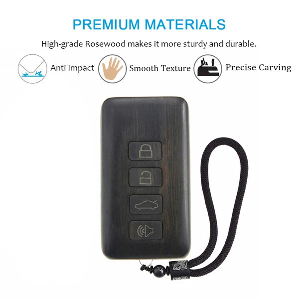 Remote Control Refit Rosewood Car Key Fob Shell Replacement for Nissan & Infiniti ( W/O battery and circuit board)