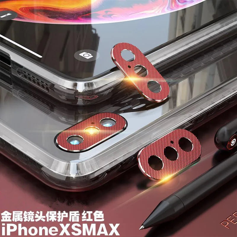 pack of 100pcs Camera protector Metal Rear Camera Lens Protector Cover Ring Bumper for iphone X/XR/XS/XS Max