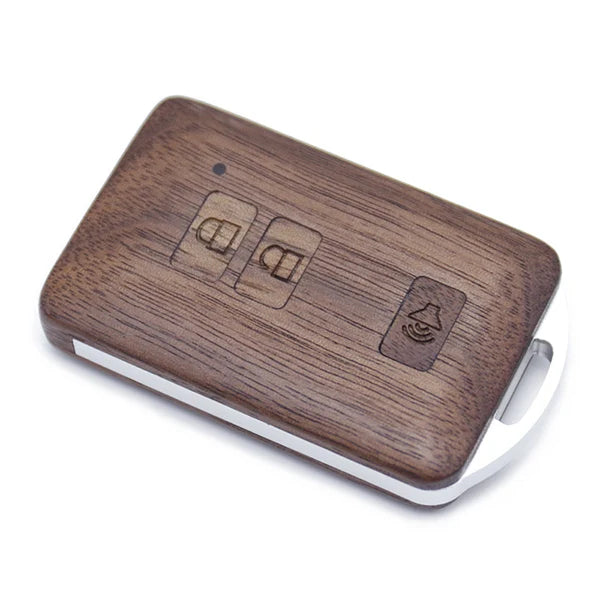 Remote Control Refit Rosewood Car Key Fob Shell Replacement for 2016-2017 Toyota Tacoma Land Cruise Prius RAV4