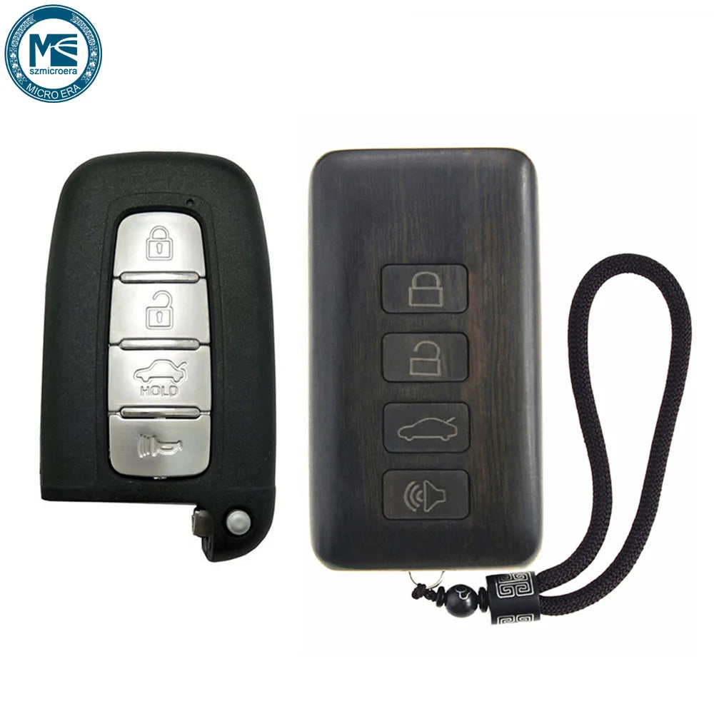 Remote Control Refit Rosewood Car Key Fob Shell Replacement for Hyundai & KIA ( No Circuit Board & Battery)