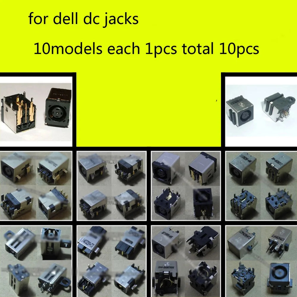 10pcs/lot Maintenance of common use for dell laptop dc jack power jack for repair