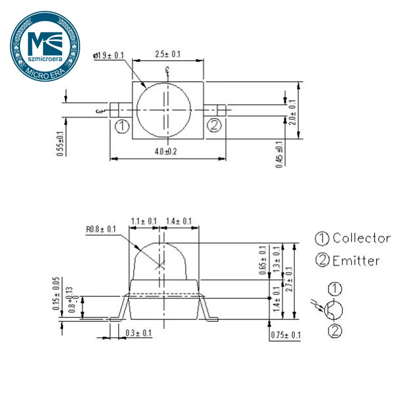 Infrared receiving transistor PT91-21C/TR7 LED 940nm