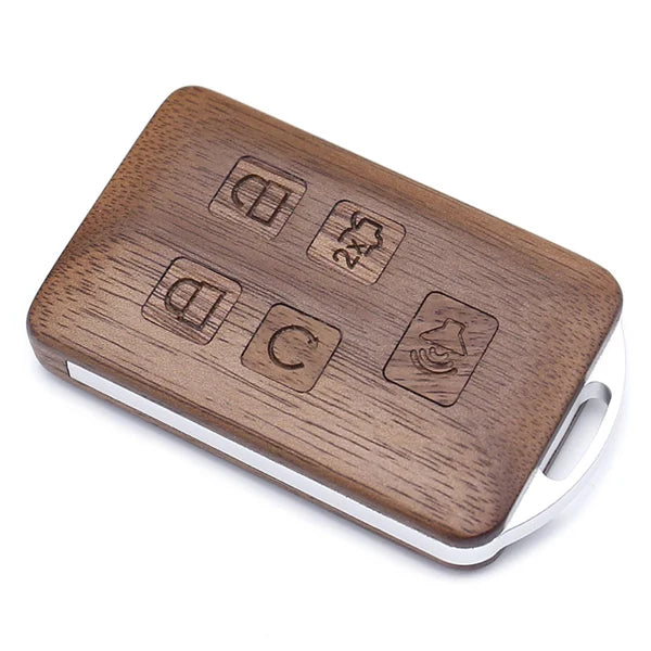 Keyless Entry Remote Control Refit Rosewood Car Key Fob Shell Replacement for Cadillac ATS CT6 CTS SRX XT5 XTS (no circuit board