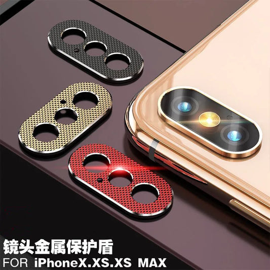 pack of 100pcs Camera protector Metal Rear Camera Lens Protector Cover Ring Bumper for iphone X/XR/XS/XS Max