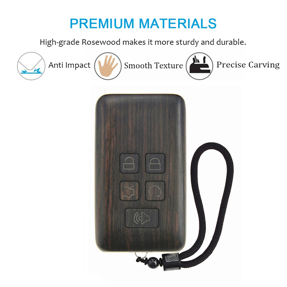 Remote Control Refit Rosewood Car Key Fob Shell Replacement for Buick & Chevrolet (Circuit Board & Battery Excluded)