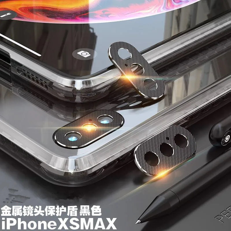 pack of 100pcs Camera protector Metal Rear Camera Lens Protector Cover Ring Bumper for iphone X/XR/XS/XS Max