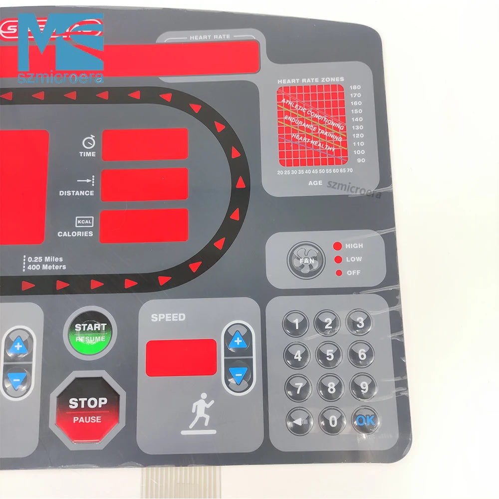 Keypad STAR TRAC 7532 7632 7600 Treadmill Button Panel Control Panel Membrane Switch for STAR T-RAC