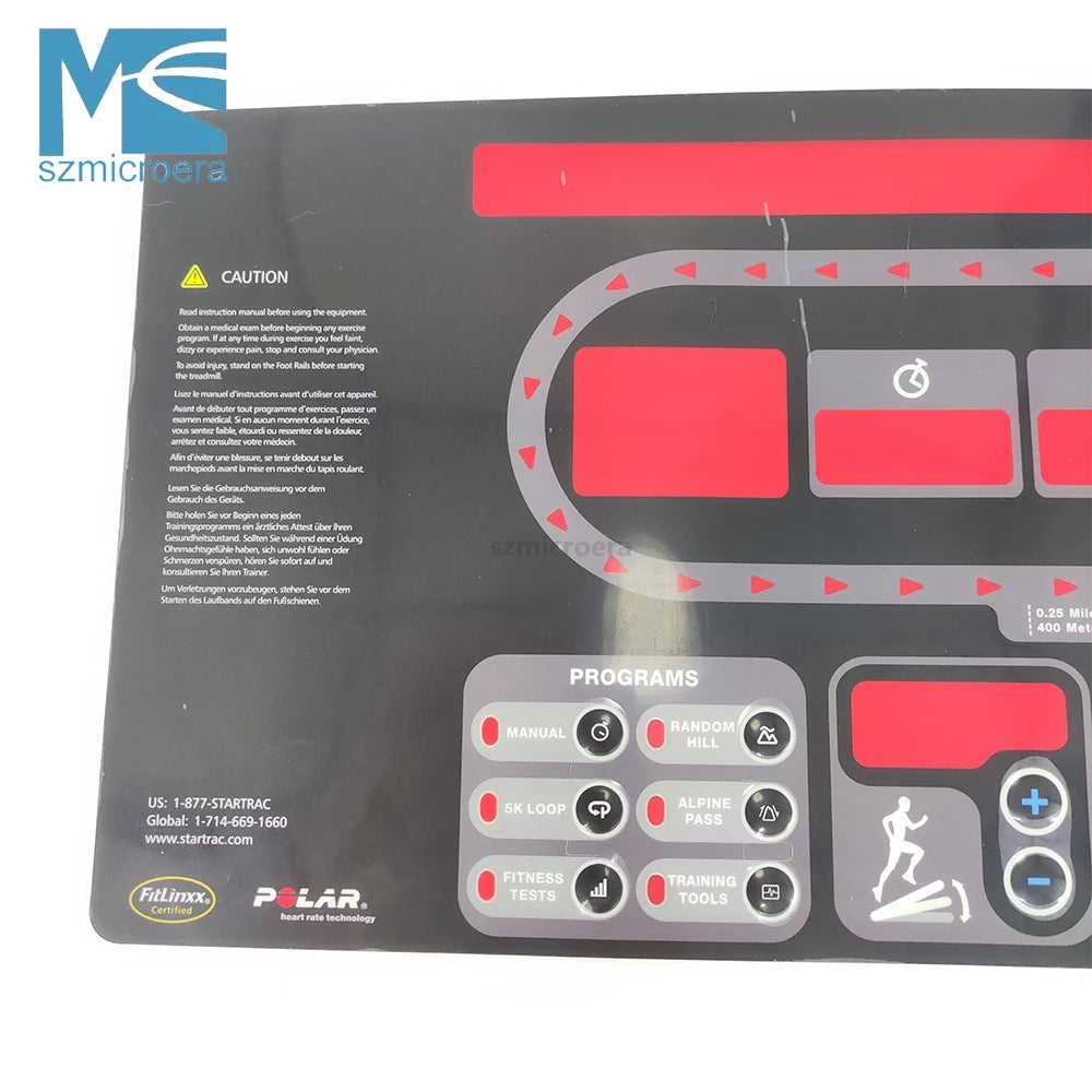 Keypad STAR TRAC 9054 Treadmill Button Panel Control Panel Membrane Switch for STAR T-RAC