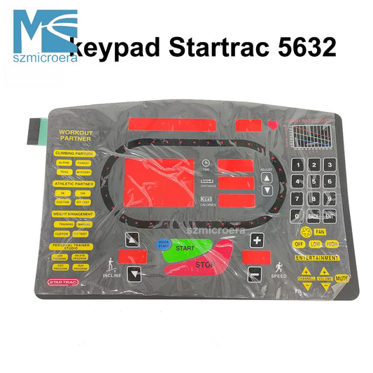 Keypad Startrac 5632 S-TRC5632 Treadmill Button Panel Control Panel Treadmill Membrane Switch for STAR TRAC