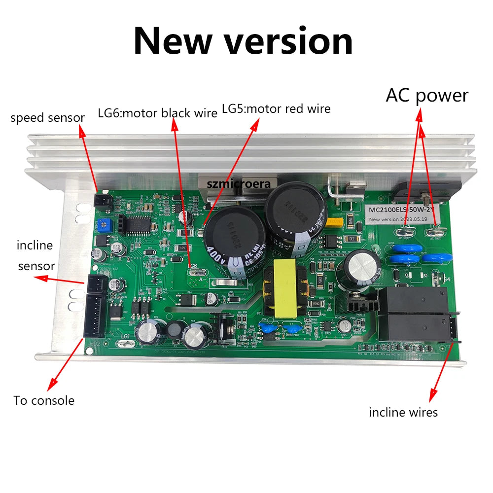 Original Treadmill Motor Controller MC2100ELS-50W-ZY MC2100ELS-50W-2Y Lower Control Board Power Supply Board for ICON PROFORM