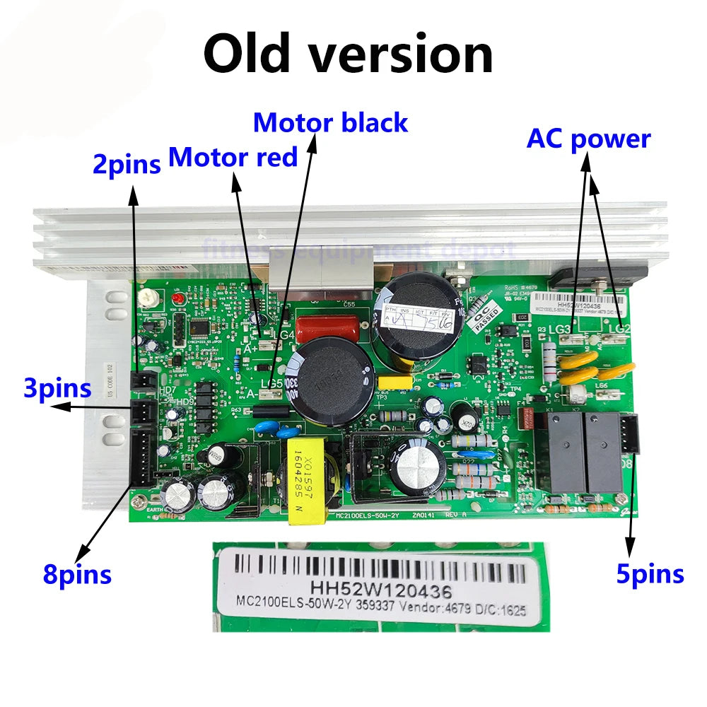 Original Treadmill Motor Controller MC2100ELS-50W-ZY MC2100ELS-50W-2Y Lower Control Board Power Supply Board for ICON PROFORM