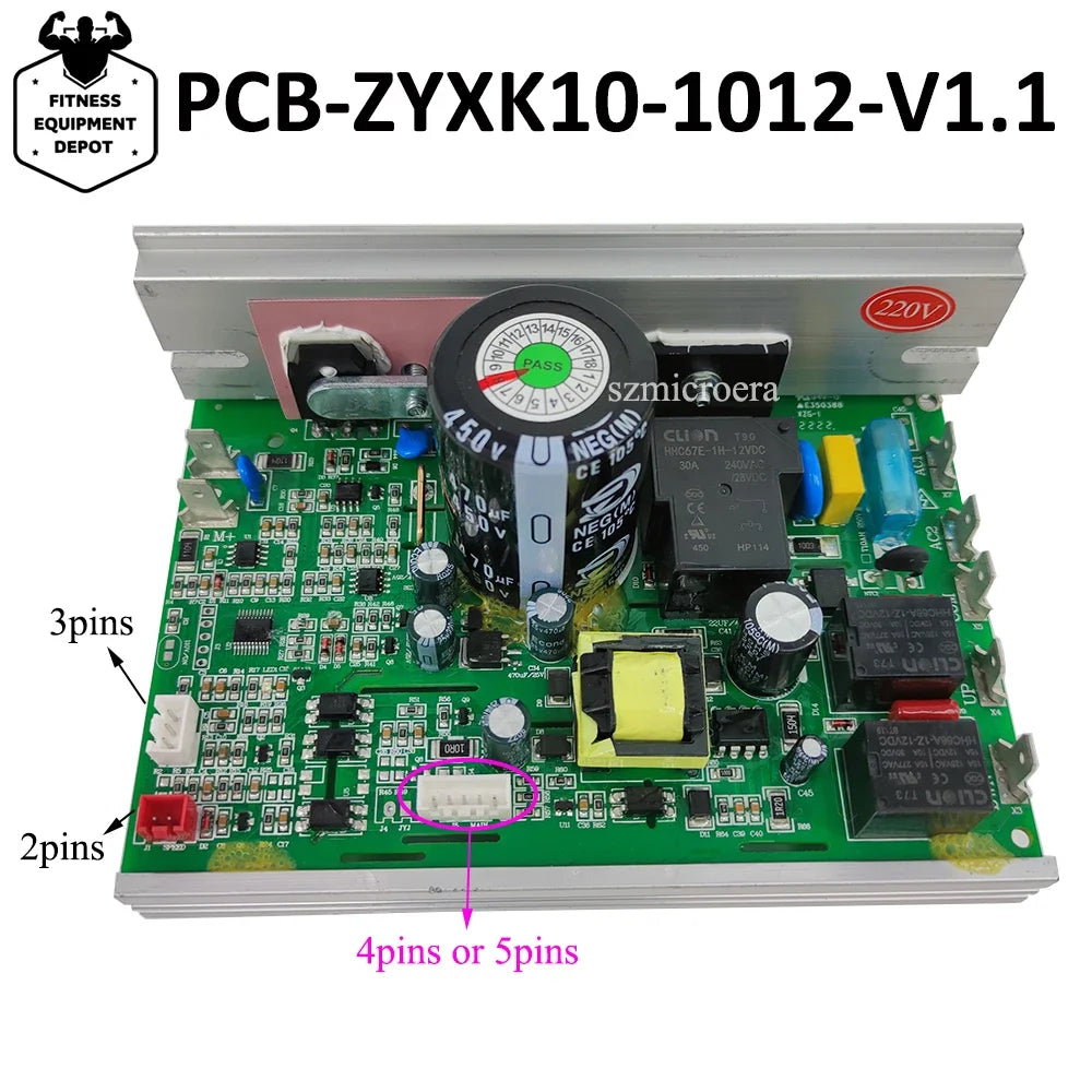 PCB-ZYXK10-1012-V1.1 Treadmill Circuit Board Treadmill Motor Controller ZYXK10 Control Board Driver Board Mainboard
