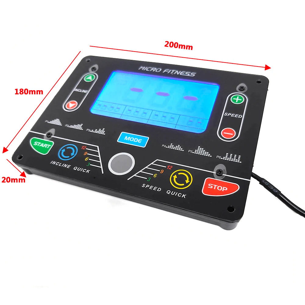 General Use Universal Treadmill Circuit Board Treadmill Console Display Treadmill Control Board Controller 1HP-2HP/4.0HP Motor