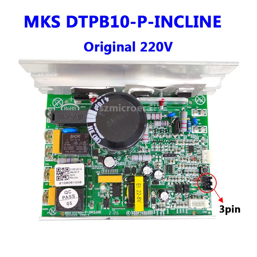 Original Treadmill Motor Driver For BH G7415 MKS DTPB10-P-INCLINE Treadmill Motherboards Circuit Board