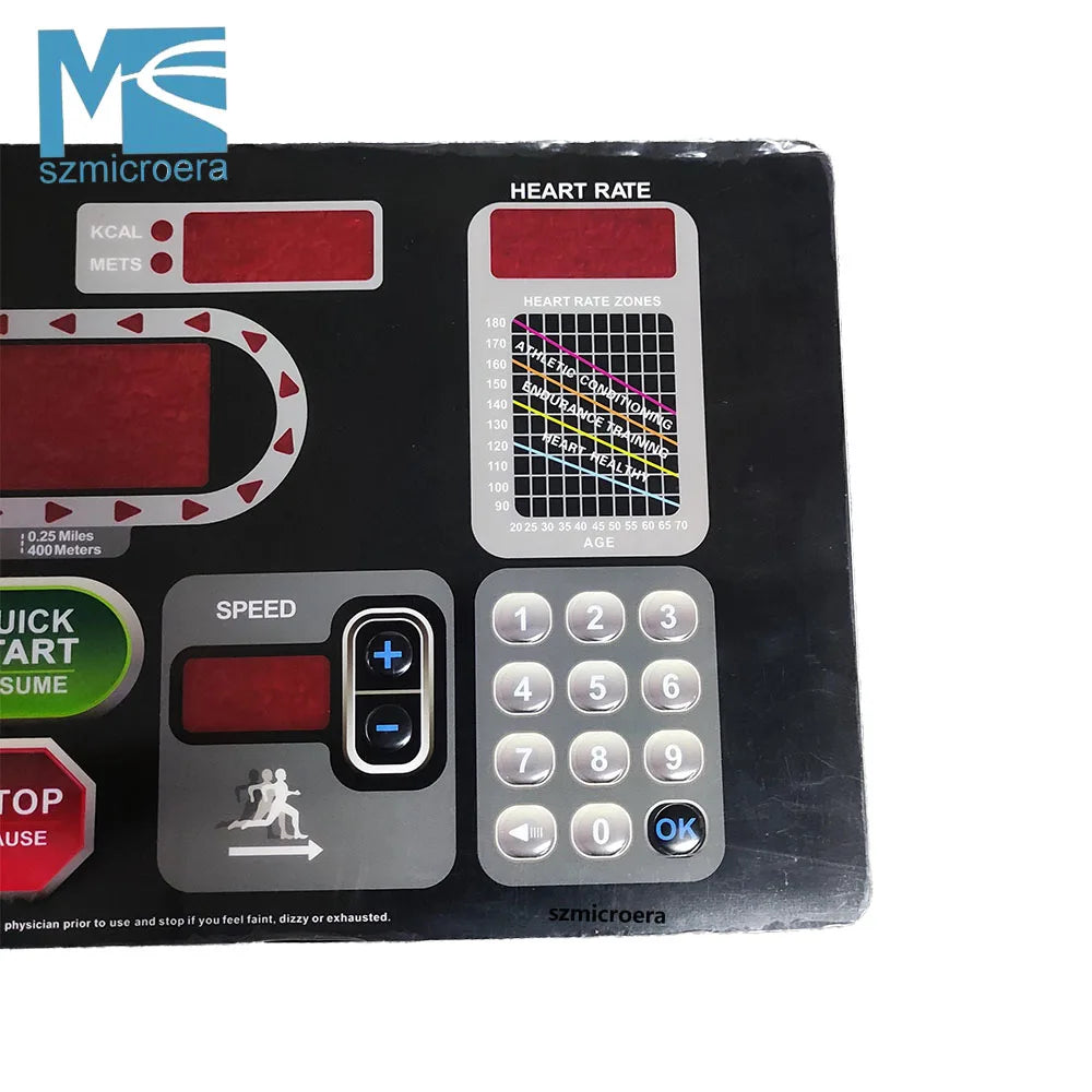 Startrac-Treadmill Button Panel Control Panel Membrane Switch for STAR TRAC 3552 S-TRC3552