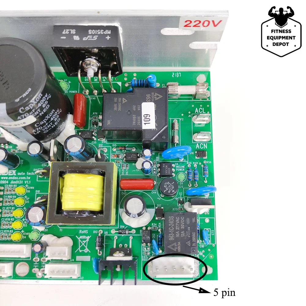 DCMD66, DCM66NP, Original Treadmill Motor Controller, Circuit Board for BH6435, G6515C Treadmill Driver Board