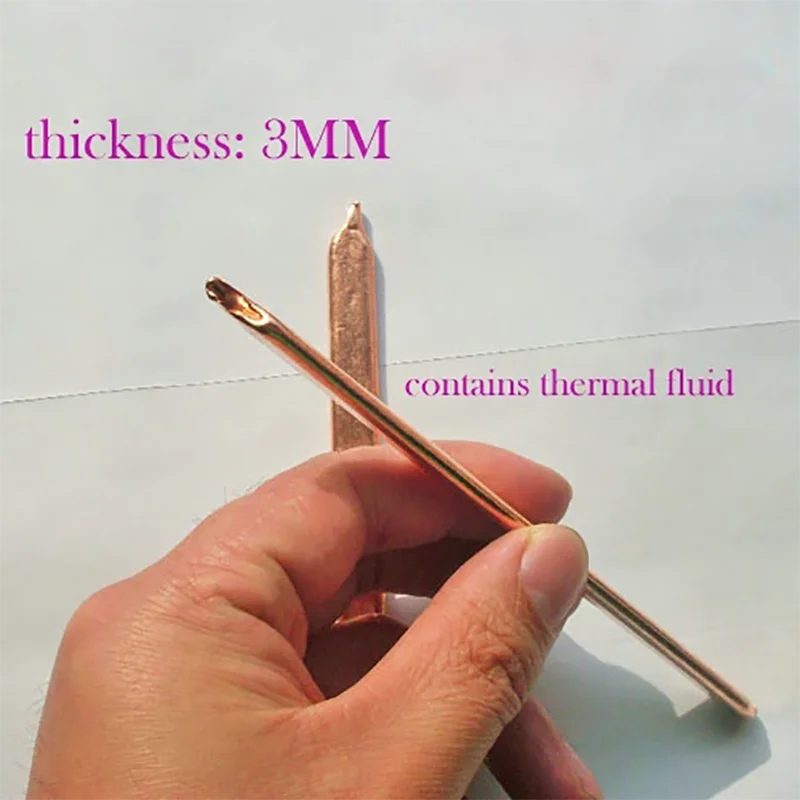DIY laptop CPU cooling brass heatsink cooling super heat pipe heatpipe graphics card cooling tube oblate copper pipe