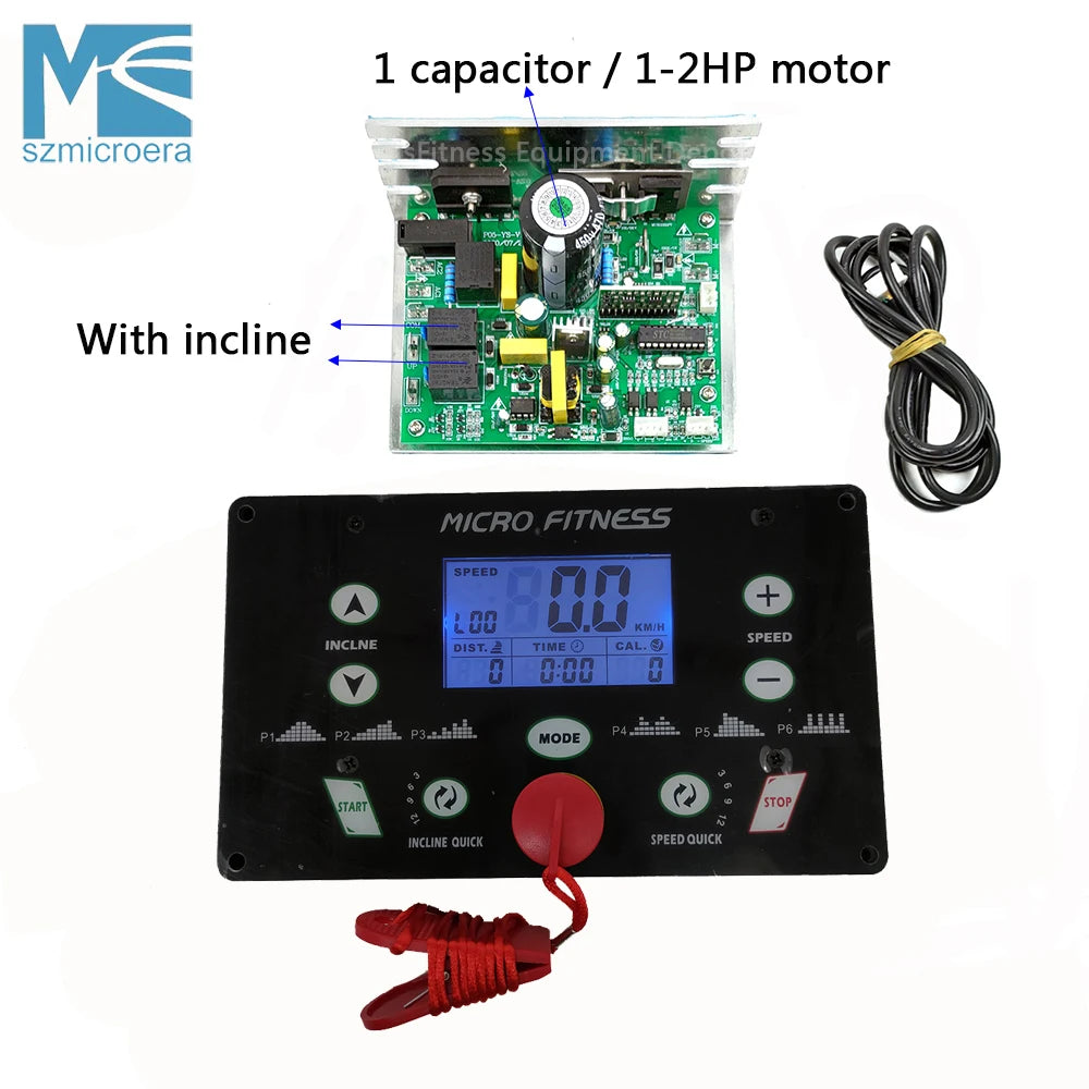 General USE Universal Treadmill motor control board controller 1HP-2HP/1HP-4HP motor Treadmill Console display tilt