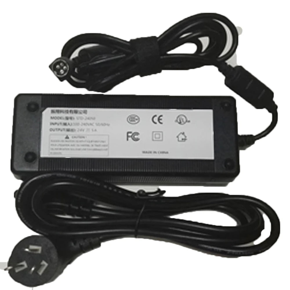 Power Adapter LOGIQ e, LOGIQ i, LOGIQ Book GX, Vivid e Ultrasound power supply Four-pin plug for GE