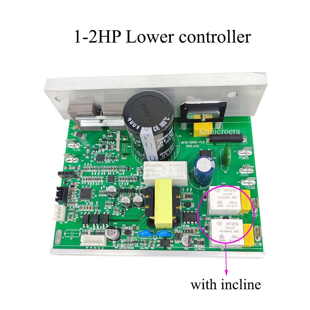 General Use Universal Treadmill Circuit Board Treadmill Console Display Treadmill Control Board Controller 1HP-2HP/4.0HP Motor