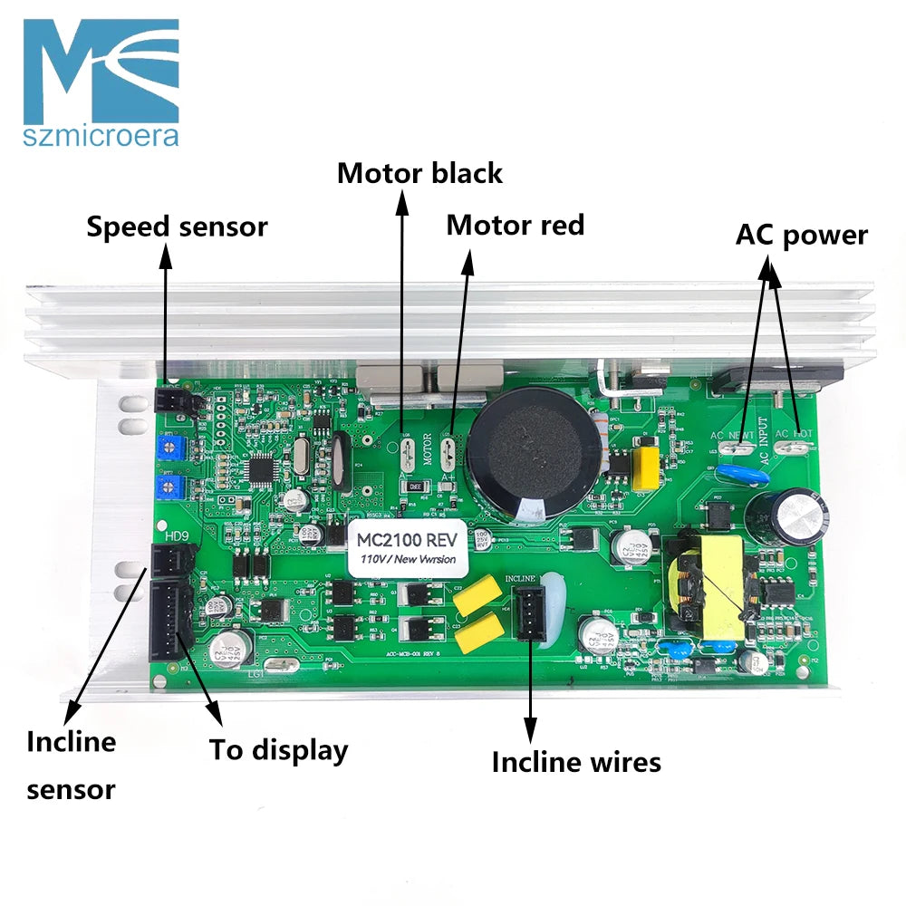 MC-2100 REV B MC2100-WA Treadmill Control Board Power Supply Mainboard for ICON PROFORM NETL14711 14710