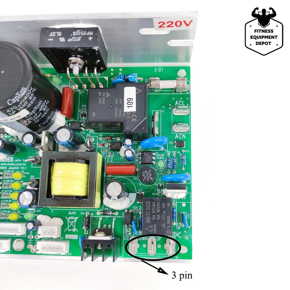 DCMD66, DCM66NP, Original Treadmill Motor Controller, Circuit Board for BH6435, G6515C Treadmill Driver Board