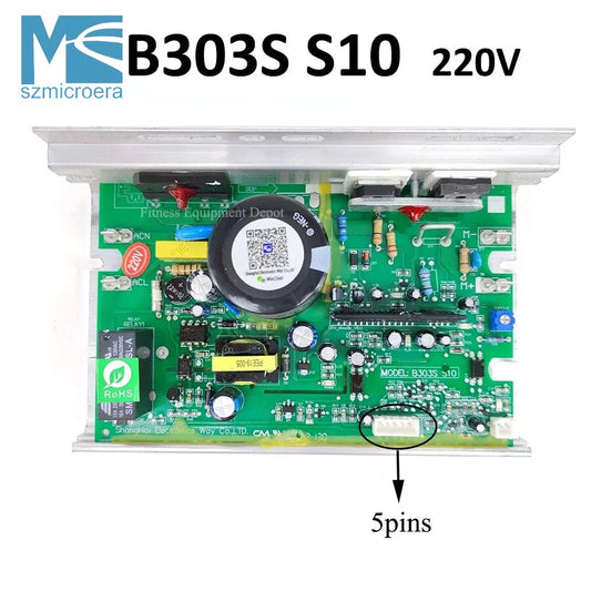 B303S S10 S06, Circuit Board for Johnson Tempo TREO T22 T32 T33 T57 T82 Treadmill, Motor Controller, Control Board