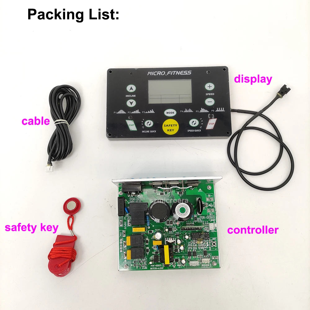 General USE Universal Treadmill motor control board controller 1HP-2HP/1HP-4HP motor Treadmill Console display tilt
