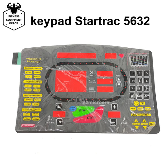 Keypad Startrac 5632 S-TRC5632 Treadmill Button Panel Control Panel Treadmill Membrane Switch for STAR TRAC