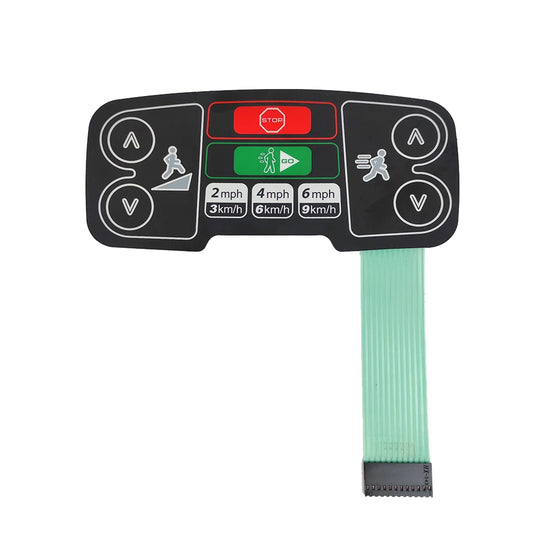 5pcs Lifefitness Treadmill start stop button keyboard panel Membrane 12pins