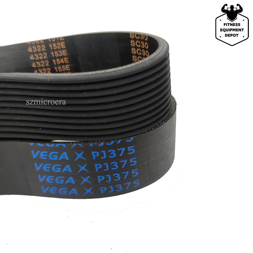 PJ375 VEGA Drive Belt for Bostitch Air Compressor Blue Rubber Multi Groove Belt Multi Wedge Belt