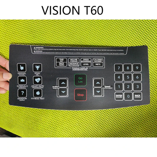 Treadmill Keypad Button membrane switch for Vision T60 Treadmill Spare Parts Treadmill Repair