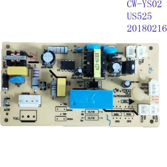 CW-YS02 Compressor Wine Cooler Power Supply Board Control Board PCBA Microcomputer Board US525