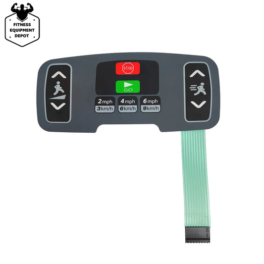Resnd 1pcs Treadmill keyboard for Life fitness 95TE A95T S3 Quick Start Stop Button Console panel Membrane switch