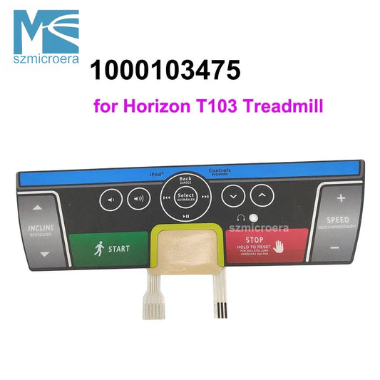 Treadmill Button Panel Control Panel 1000103475 for Horizon T103 Treadmill Membrane Keypad Console Part