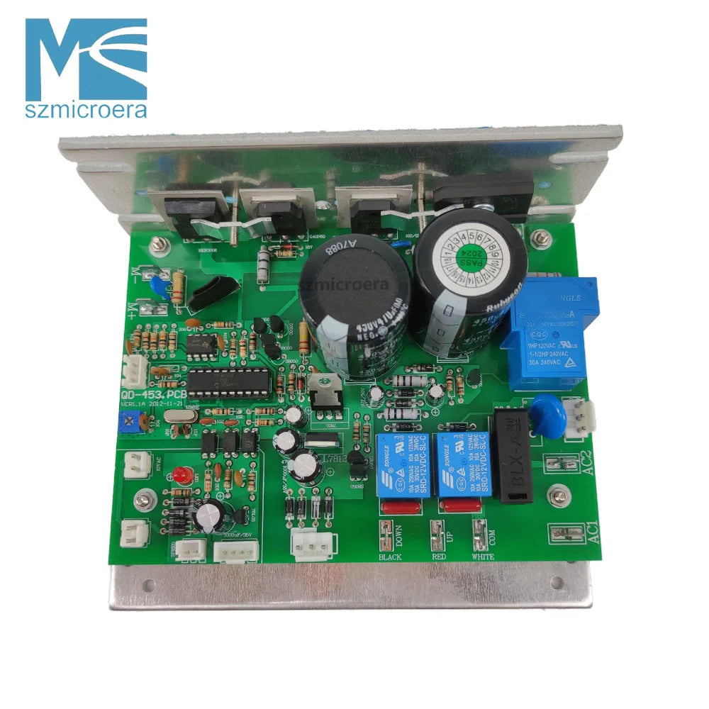 Treadmill Motor Controller QD-453.PCB Treadmill Circuit Board Control Board with 2 capacitances