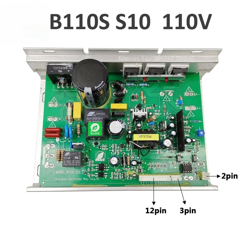Original Treadmill Control Board Xterra TR6.6 110V B110S S10 (BP575) Treadmill Motor Controller for DYACO Johnson (A002020007)